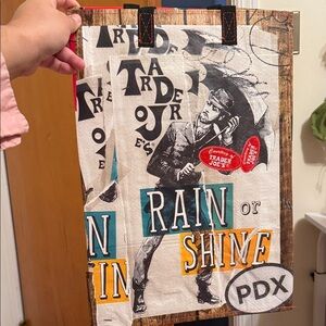 Trader Joe's Rain or Shine Tote Bag - Multicolor